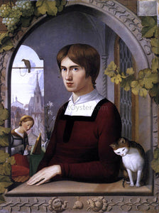  Johann Friedrich Overbeck Portrait of the Painter Franz Pforr - Canvas Art Print