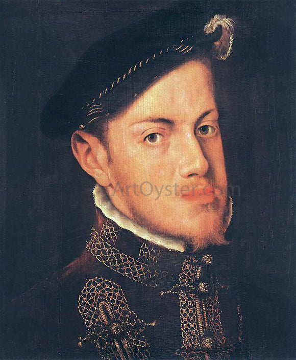  Anthonis Mor Van Dashorst Portrait of the Philip II, King of Spain - Canvas Art Print