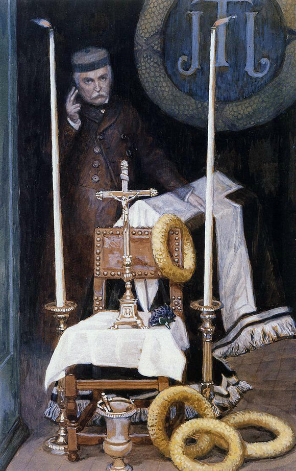  James Tissot Portrait of the Pilgrim - Canvas Art Print