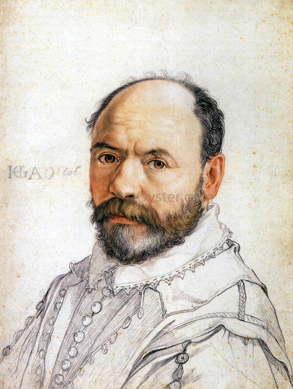 Hendrick Goltzius Portrait of the Sculptor Pierre Francheville - Canvas Art Print