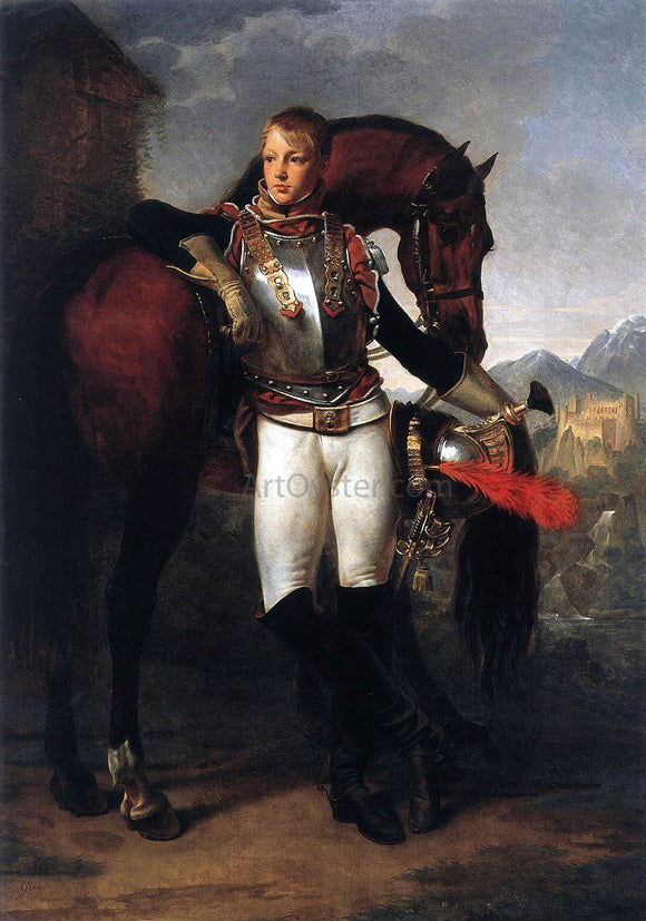  Antoine-Jean Gros Portrait of the Second Lieutenant Charles Legrand - Canvas Art Print