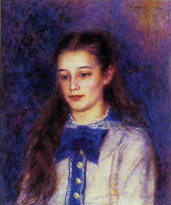  Pierre Auguste Renoir Portrait of Therese Berard - Canvas Art Print