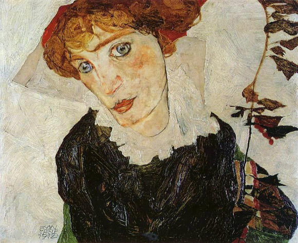  Egon Schiele Portrait of Valerie Neuzil - Canvas Art Print