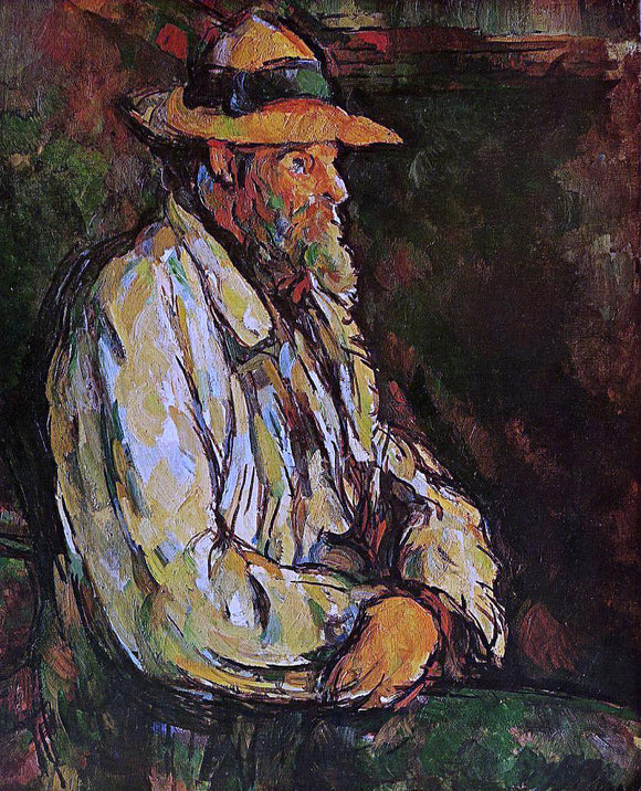  Paul Cezanne Portrait of Vallier - Canvas Art Print