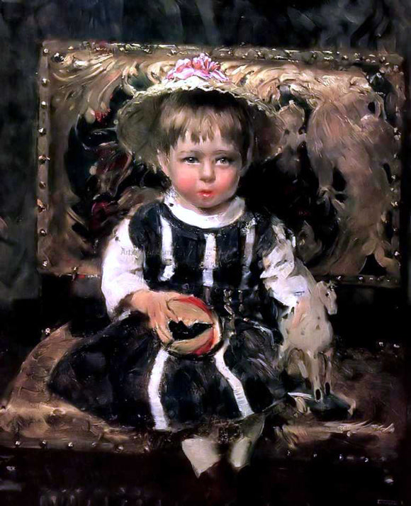  Ilia Efimovich Repin Portrait of Vera Repina - Canvas Art Print