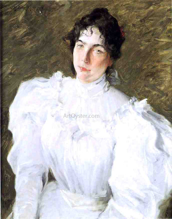  William Merritt Chase Portrait of Virginia Gerson - Canvas Art Print