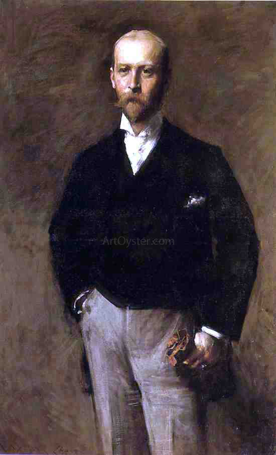  William Merritt Chase Portrait of William Charles Le Gendre - Canvas Art Print