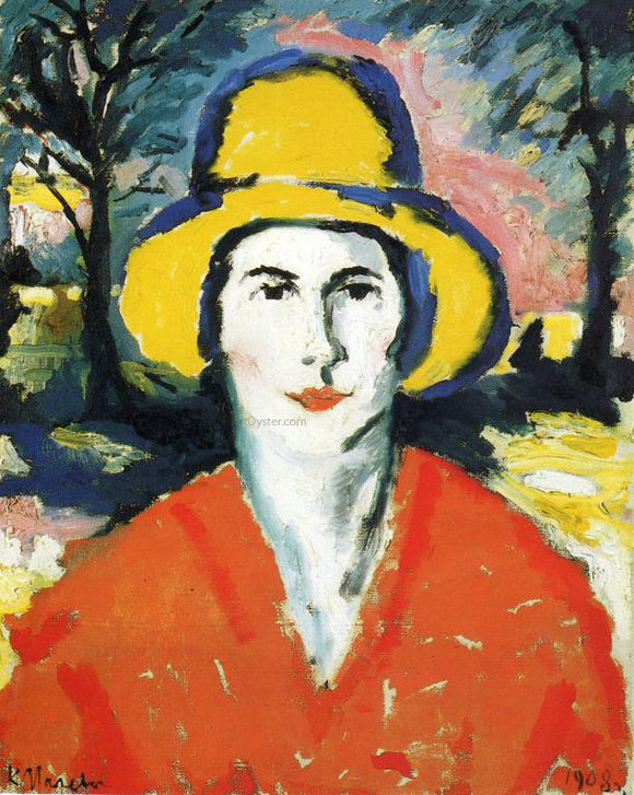 Kazimir Malevich Portrait of Woman in Yellow Hat - Canvas Art Print