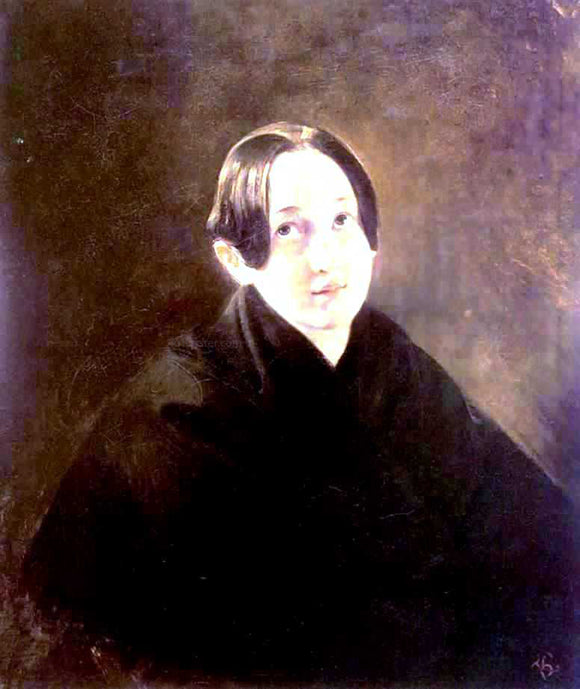  Karl Pavlovich Brulloff Portrait of Ye. I. Durnova - Canvas Art Print