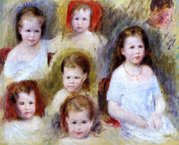  Pierre Auguste Renoir Portraits of Marie-Sophie Chocquet - Canvas Art Print