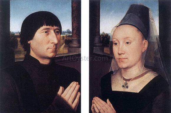  Hans Memling Portraits of Willem Moreel and His Wife - Canvas Art Print