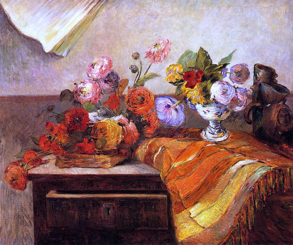  Paul Gauguin Pots and Bouquets - Canvas Art Print