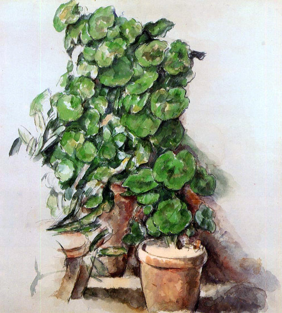  Paul Cezanne Pots of Geraniums - Canvas Art Print