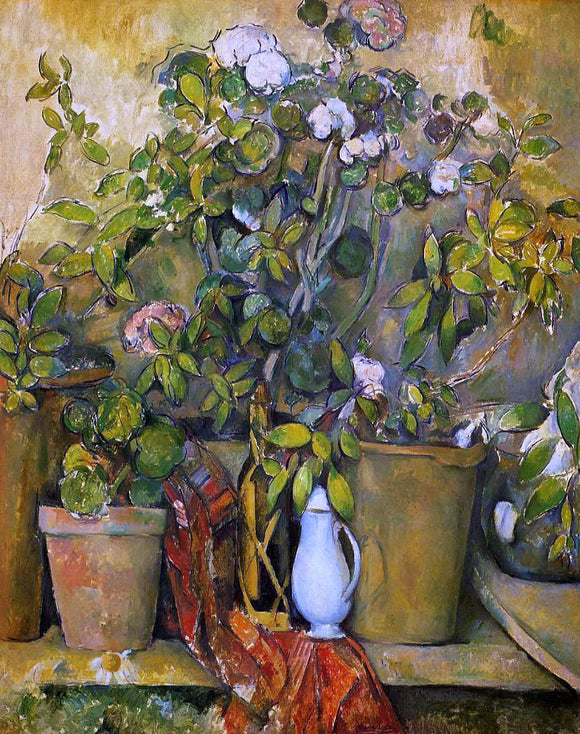  Paul Cezanne Potted Plants - Canvas Art Print