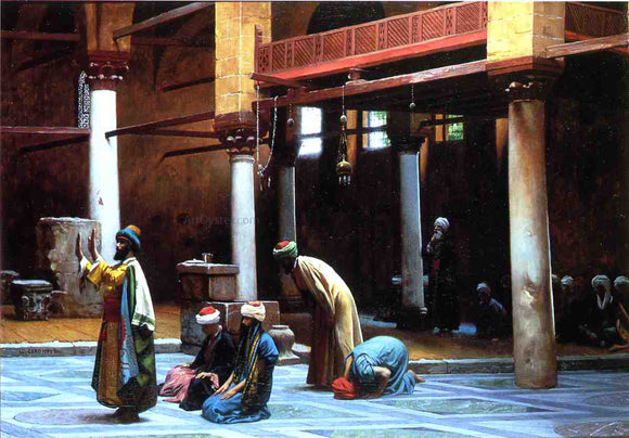  Jean-Leon Gerome Prayer in a Mosque - Canvas Art Print