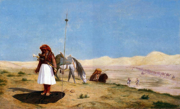  Jean-Leon Gerome Prayer in the Desert - Canvas Art Print