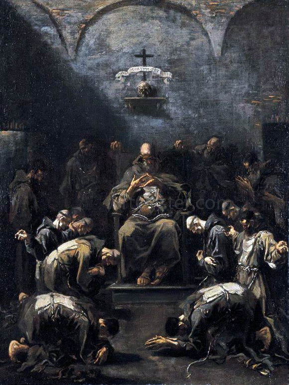  Alessandro Magnasco Prayer of the Penitent Monks - Canvas Art Print