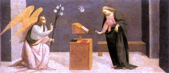  Bartolomeo Di Giovanni Predella: Annunciation - Canvas Art Print