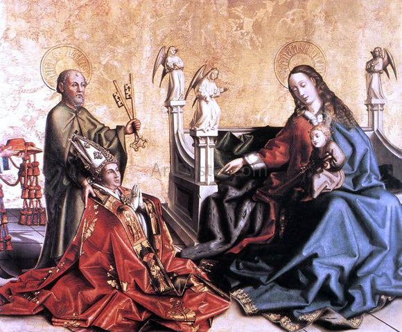  Konrad Witz Presentation of Cardinal de Mies to the Virgin - Canvas Art Print