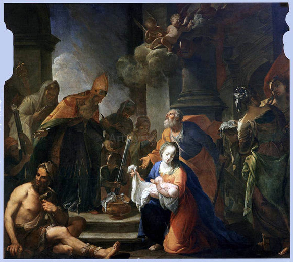  Andrea Celesti Presentation of Jesus at the Temple - Canvas Art Print