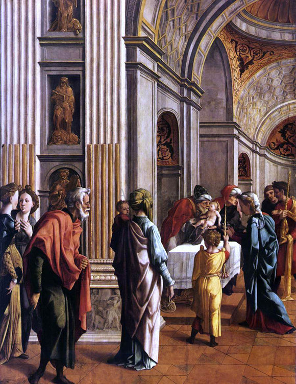  Jan Van Scorel Presentation of Jesus in the Temple - Canvas Art Print