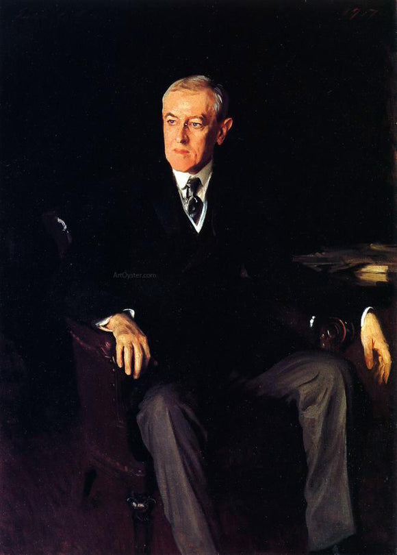  John Singer Sargent President Woodrow Wilson - Canvas Art Print