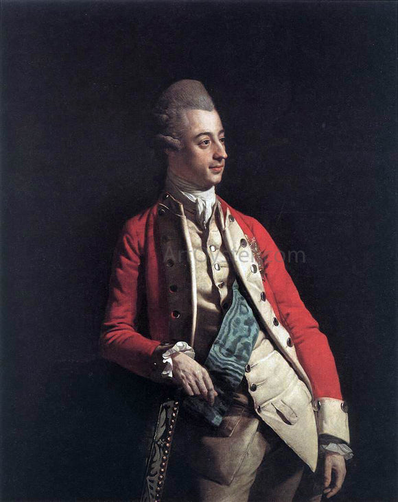  Johann Zoffany Prince Ernest Gottlob Albert of Mecklenburg-Strelitz - Canvas Art Print