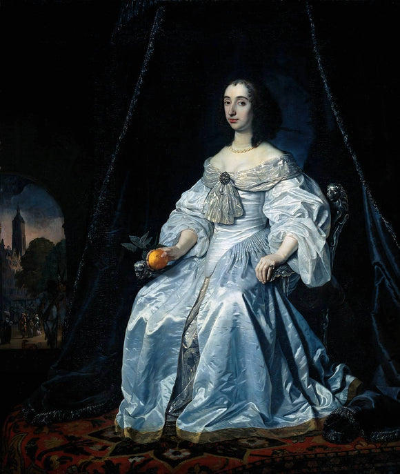  Bartholomeus Van der Helst Princess Henrietta Mary Stuart - Canvas Art Print
