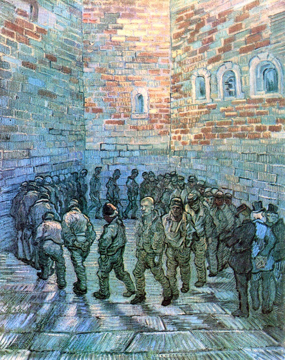  Vincent Van Gogh Prisoners Exercising (after Dore) - Canvas Art Print