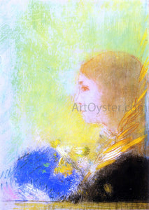  Odilon Redon Profile of a Young Girl - Canvas Art Print