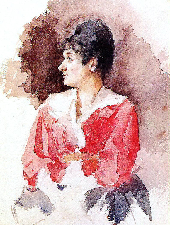 Mary Cassatt Profile of an Italian Woman - Canvas Art Print