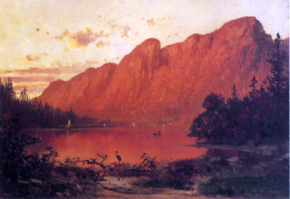  Thomas Hill Profile Peak from Profile Lake, New Hampshire - Canvas Art Print
