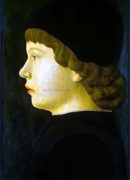  Jacopo Bellini Profile Portrait of a Boy - Canvas Art Print