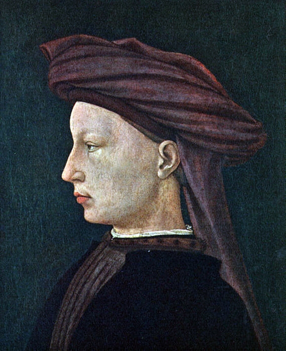  Masaccio Profile Portrait of a Young Man - Canvas Art Print