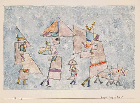  Paul Klee Promenade in the Orient - Canvas Art Print