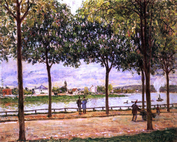  Alfred Sisley Promenade of Chestnut Trees - Canvas Art Print