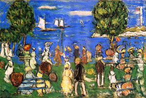  Maurice Prendergast Promenade Salem - Canvas Art Print