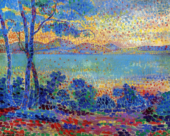  Henri Edmond Cross Provence Landscape - Canvas Art Print