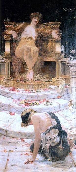  Edward Matthew Hale Psyche at the Throne of Venus - Canvas Art Print