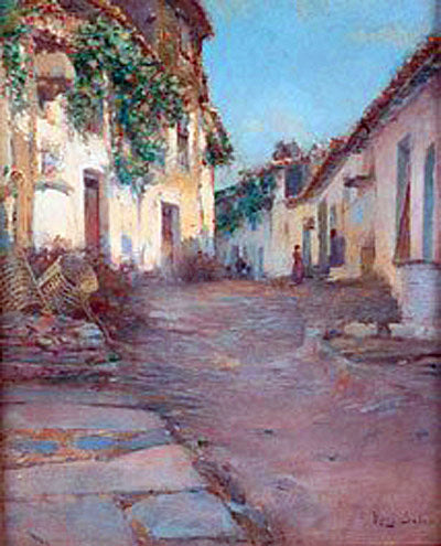  Eliseo Meifren I Roig A Pueblo - Canvas Art Print
