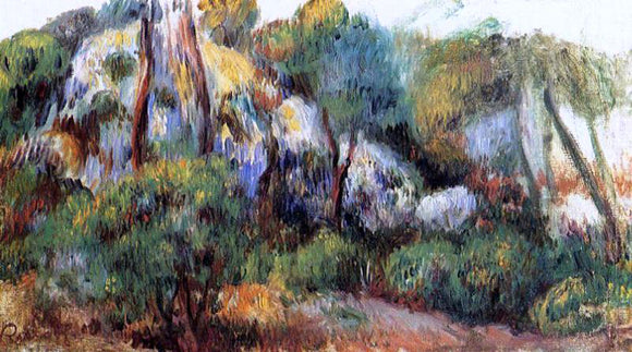  Pierre Auguste Renoir Purple Landscape - Canvas Art Print