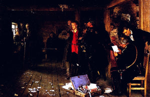 Ilia Efimovich Repin Putting a Propagandist Under Arrest - Canvas Art Print