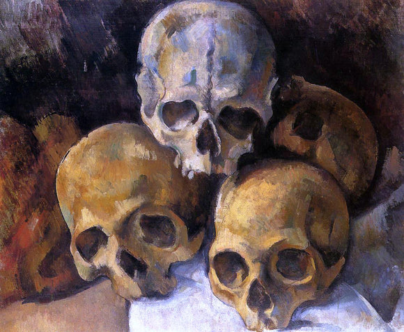  Paul Cezanne A Pyramid of Skulls - Canvas Art Print