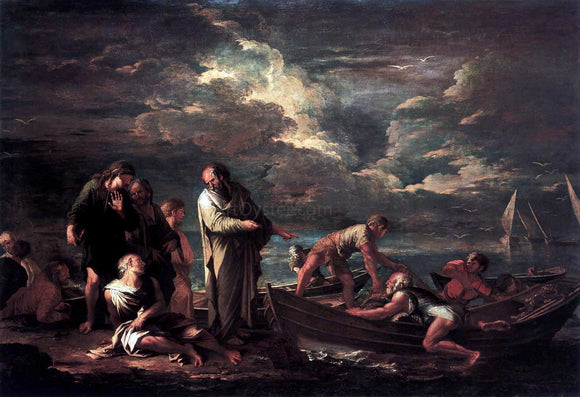  Salvator Rosa Pythagoras and the Fisherman - Canvas Art Print