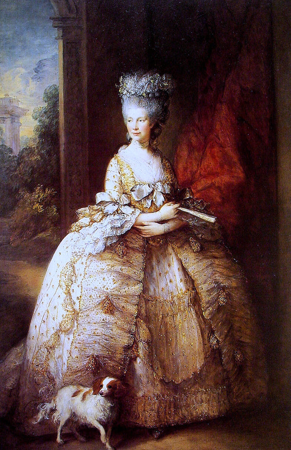  Thomas Gainsborough Queen Charlotte - Canvas Art Print