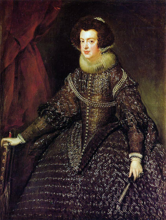  Diego Velazquez Queen Isabel - Canvas Art Print
