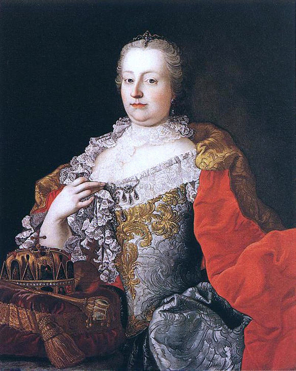  II Meytens Van Queen Maria Theresia - Canvas Art Print