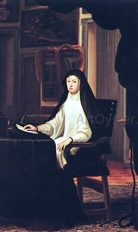  Juan Carreno De Miranda Queen Mary Anne of Austria as a Widow - Canvas Art Print