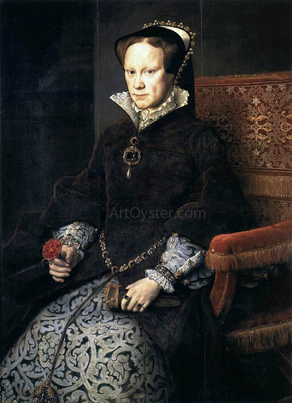  Anthonis Mor Van Dashorst Queen Mary Tudor of England - Canvas Art Print