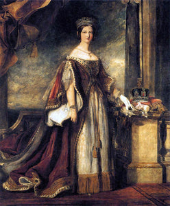  Sir David Wilkie Queen Victoria (detail) - Canvas Art Print